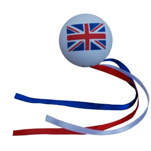 Union Jack Flag Ribbon Ball